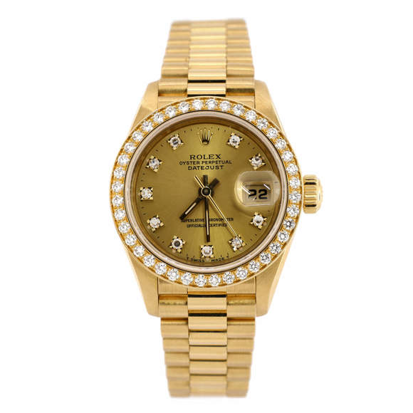 Rolex 26 Oyster Perpetual President Datejust Automatic Watch - Picture 1 of 5